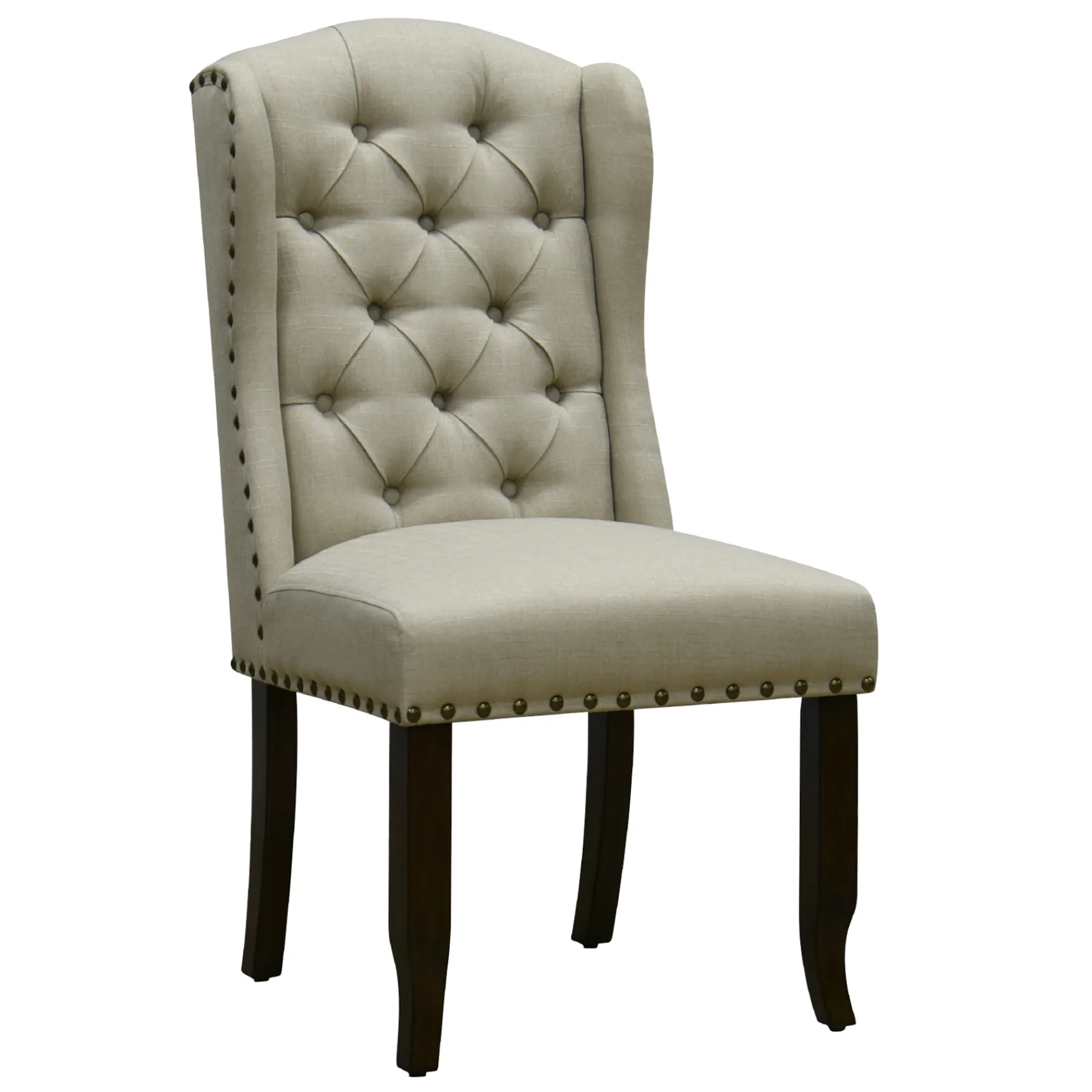 * Providence Aahmad Winged Dining Chair, Beige Promotion< Dining Chairs & Benches
