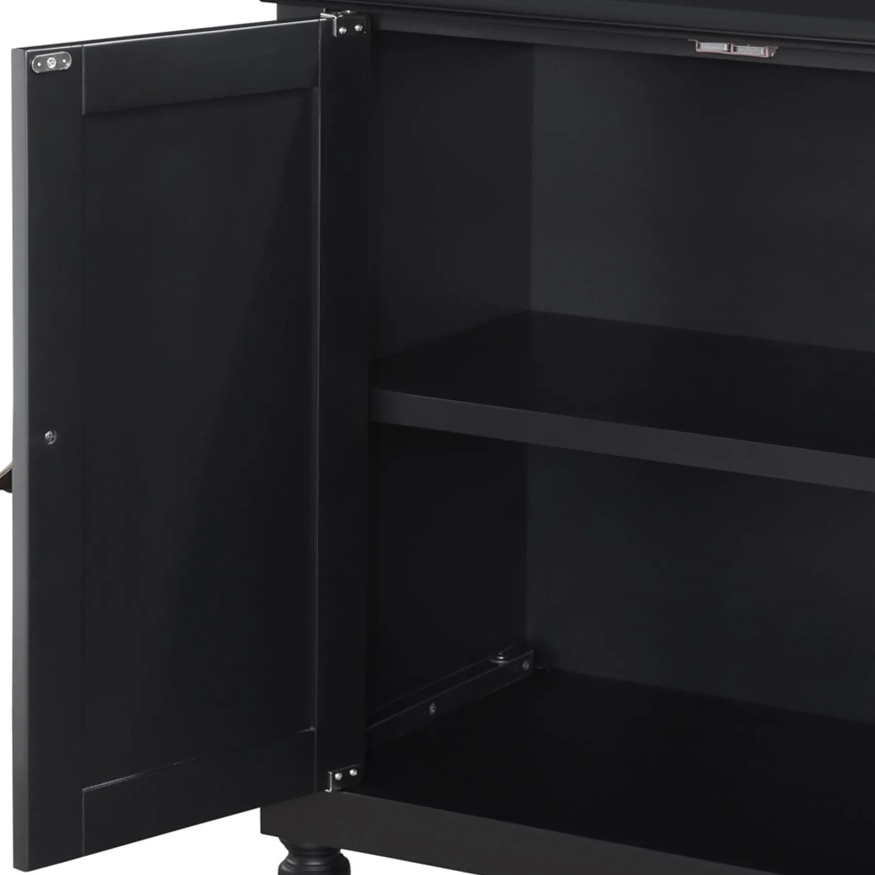 * Providence Asbury Black 2-Door Cabinet Cheaper< Cabinets & Chests