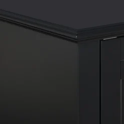 * Providence Asbury Black 2-Door Cabinet Cheaper< Cabinets & Chests