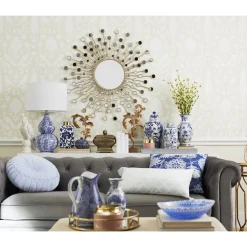 * Providence Chesterfield Grey Velvet Tufted Sofa, 79 Promotion< Sofas & Settees & Loveseats