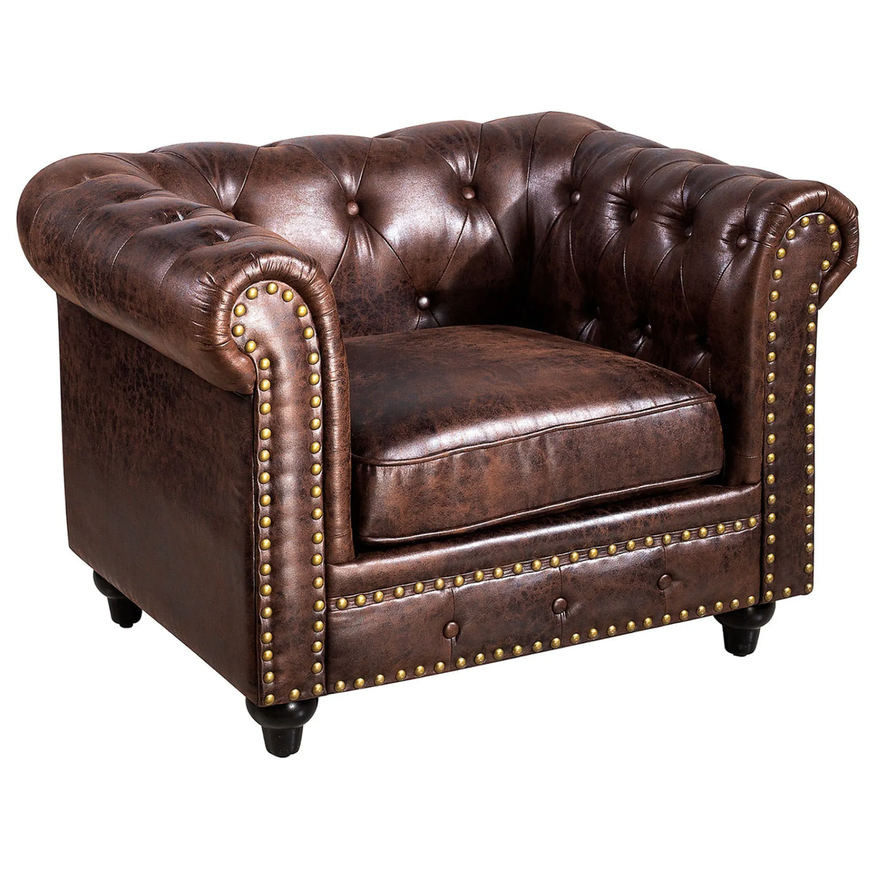 * Providence Chesterfield Tufted Chair, Kd Cheaper< Accent Chairs