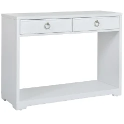 * Providence Clara White Console Table Flash Sale< Entryway Furniture