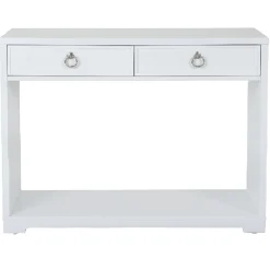 * Providence Clara White Console Table Flash Sale< Entryway Furniture