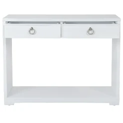 * Providence Clara White Console Table Flash Sale< Entryway Furniture
