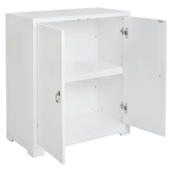 * Providence Clara White 2-Door Cabinet Opening Sales< Cabinets & Chests