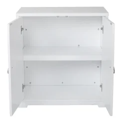 * Providence Clara White 2-Door Cabinet Opening Sales< Cabinets & Chests