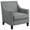 * Providence Erica Studded Accent Chair, Grey Promotion< Accent Chairs
