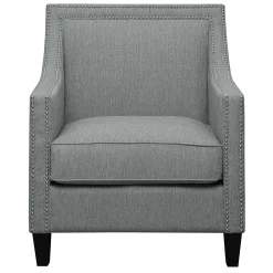 * Providence Erica Studded Accent Chair, Grey Promotion< Accent Chairs