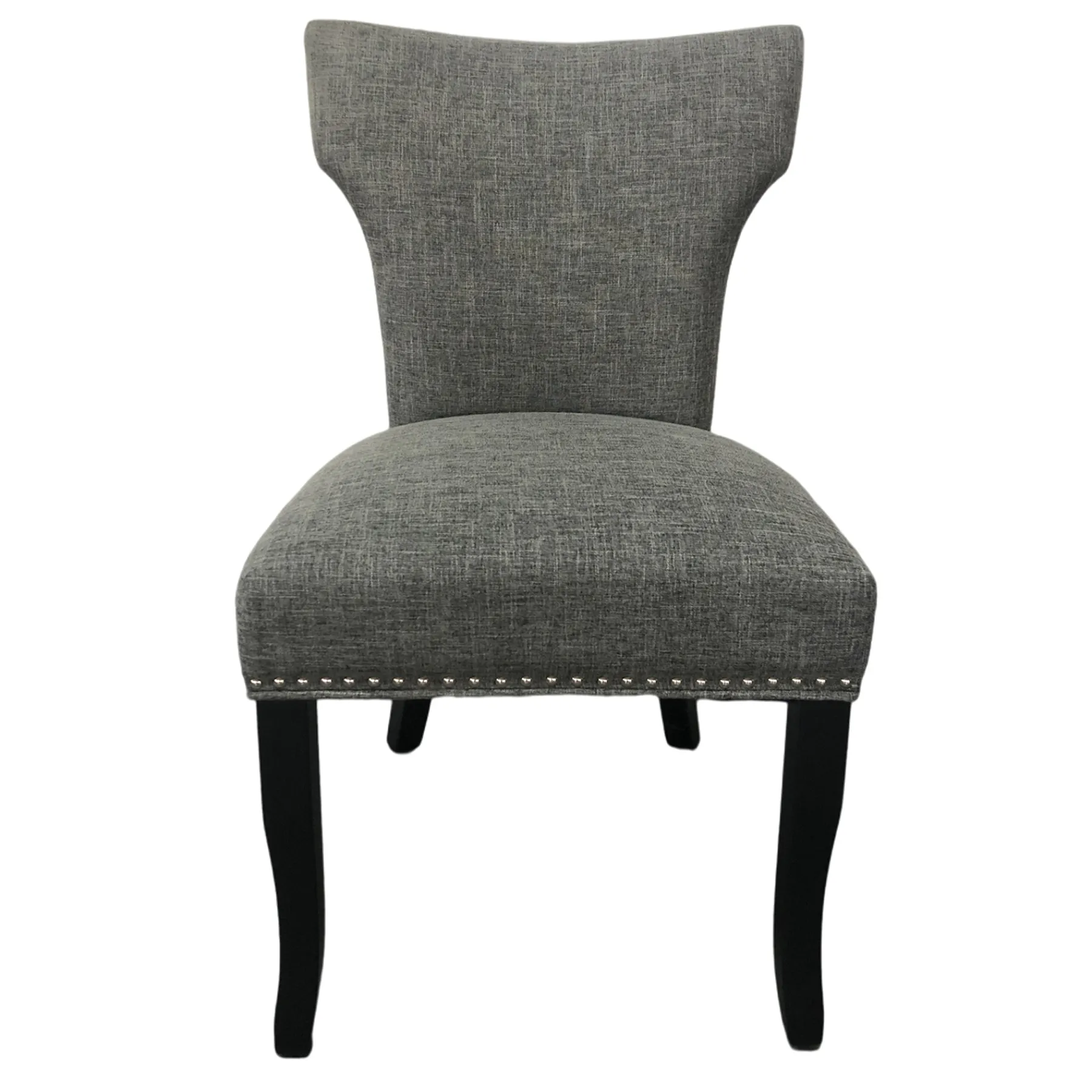 * Providence Jhene Ii Studded Back Dining Chair, Grey Discount Online< Dining Chairs & Benches