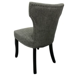 * Providence Jhene Ii Studded Back Dining Chair, Grey Discount Online< Dining Chairs & Benches