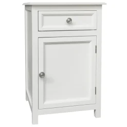 * Providence Layne 1-Drawer 1-Door White Cabinet Promotion< Cabinets & Chests