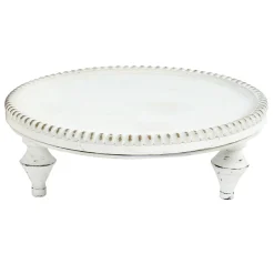 * Providence White Wood Beaded Plant Stand, 12 Cheaper< Plant Stands