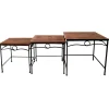 * Rectangle Wood Top With Metal Leg Table, Large Featured< Accent Tables