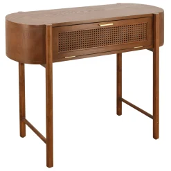 * Reston Round Corner Wooden Console Table Less Expensive< Entryway Furniture
