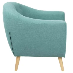 * Rockwell Accent Chair & Ottoman Set, Teal Clearance< Accent Chairs