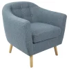 * Rockwell Blue Mid-Century Modern Accent Chair Opening Sales< Accent Chairs