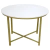 * Round Gold Coffee Table With Marble Top Low Price< Coffee & End Tables