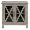 * Rowan 2-Drawer Grey Cabinet Flash Sale< Cabinets & Chests