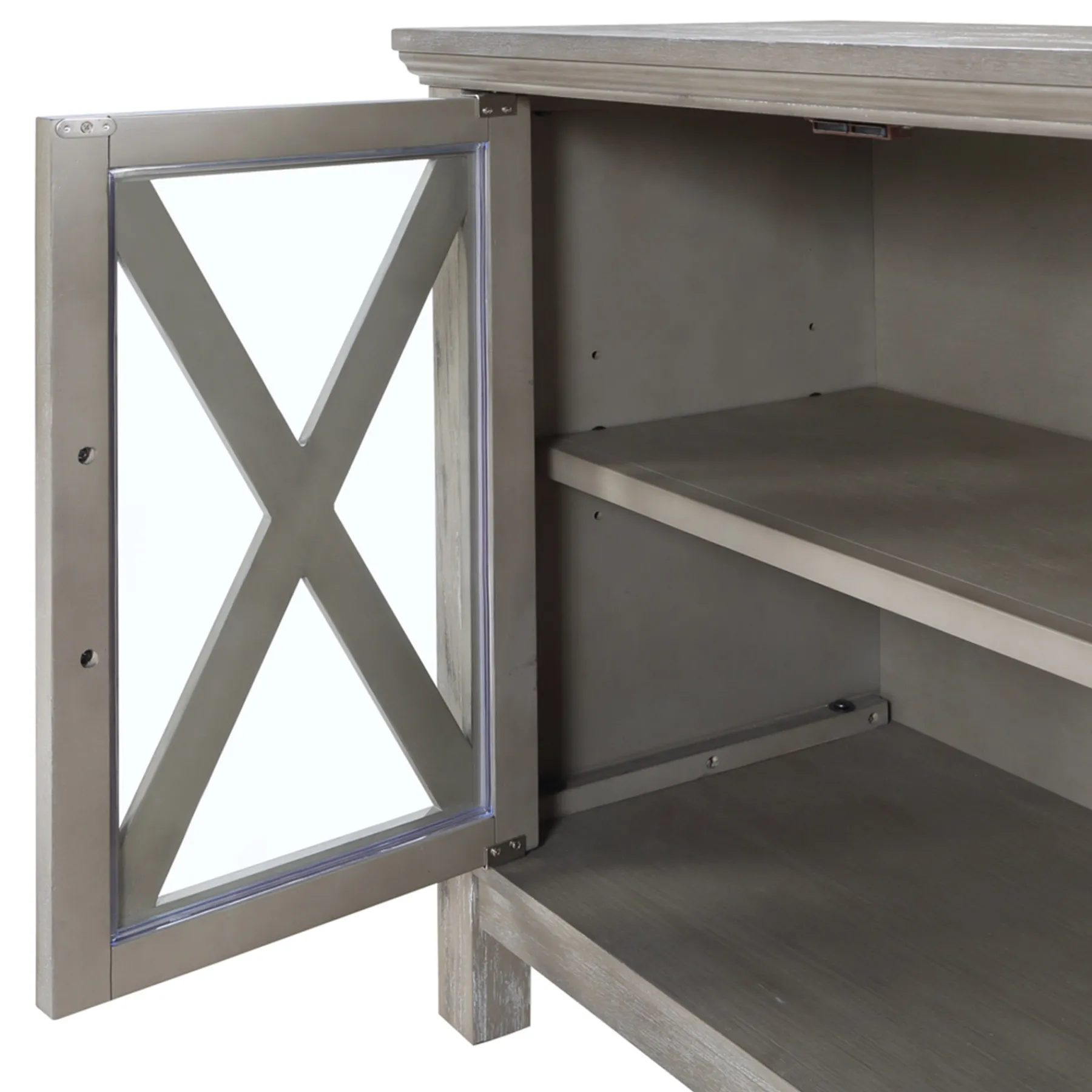 * Rowan 2-Drawer Grey Cabinet Flash Sale< Cabinets & Chests