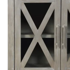 * Rowan 2-Drawer Grey Cabinet Flash Sale< Cabinets & Chests