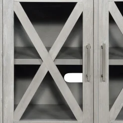 * Rowan 3-Drawer Grey Cabinet Good Quality< Cabinets & Chests