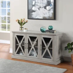 * Rowan 3-Drawer Grey Cabinet Good Quality< Cabinets & Chests