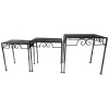 * Rustic Rectangle Wood Top Table With Twist Leg, Large Flash Sale< Accent Tables