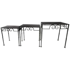 * Rustic Rectangle Wood Top Table With Twist Leg, Large Flash Sale< Accent Tables