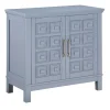 * Sadie 2-Drawer Geometric Cabinet, Grey Bargain Sale< Cabinets & Chests