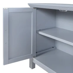 * Sadie 2-Drawer Geometric Cabinet, Grey Bargain Sale< Cabinets & Chests