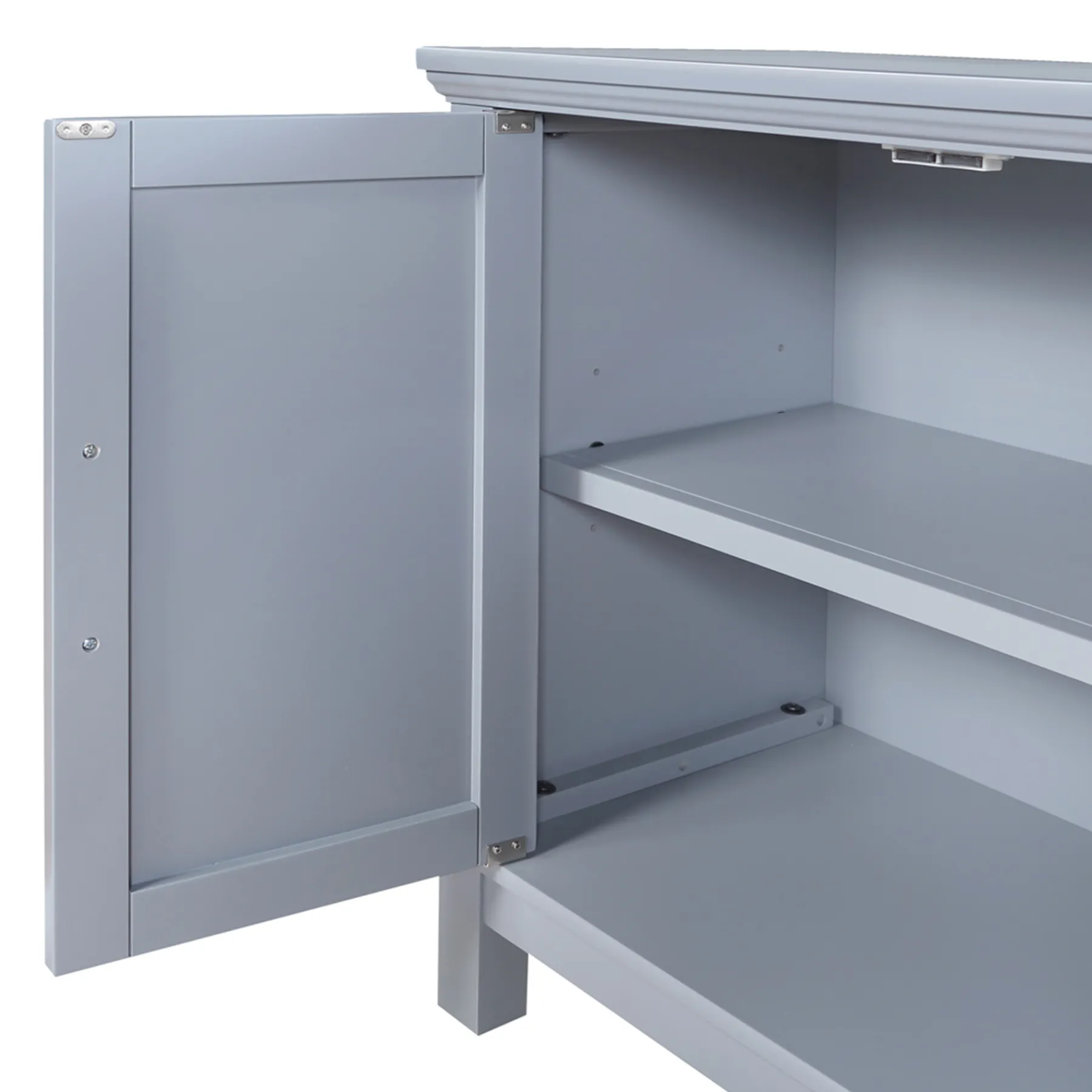 * Sadie 2-Drawer Geometric Cabinet, Grey Bargain Sale< Cabinets & Chests