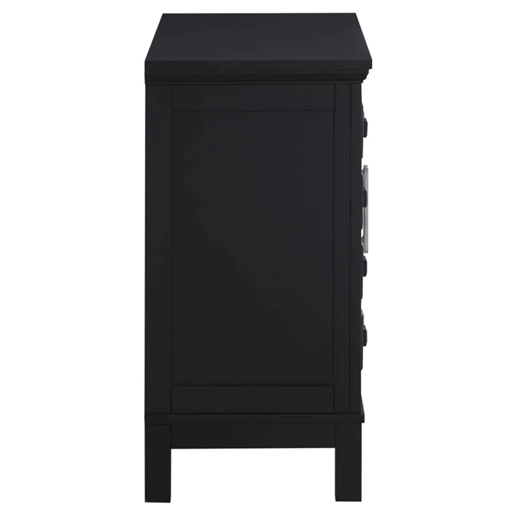 * Sadie 2-Drawer Geometric Cabinet, Black Outlet< Cabinets & Chests