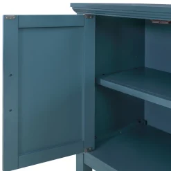 * Sadie 2-Drawer Geometric Cabinet, Turquoise Clearance< Cabinets & Chests