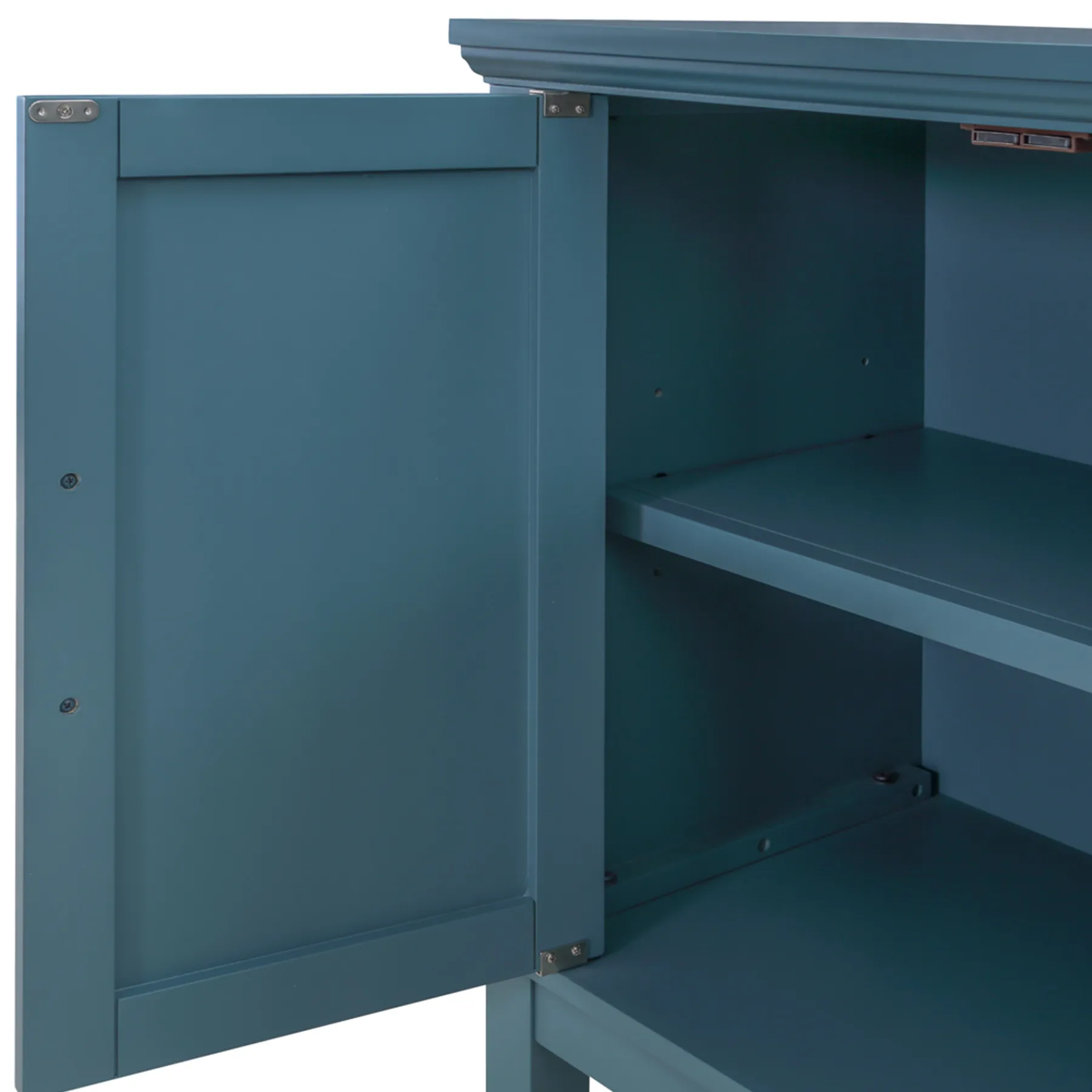 * Sadie 2-Drawer Geometric Cabinet, Turquoise Clearance< Cabinets & Chests