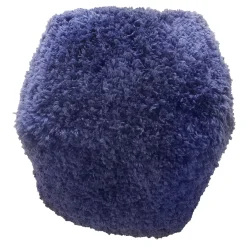 * Sammy Shag Pouf, Navy Bargain Sale< Ottomans & Poufs