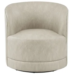 * Sawyer Swivel Chair, Grey Discount< Accent Chairs