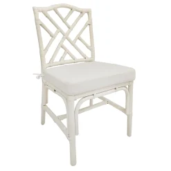 * Set Of 2 Grace Mitchell Dana White Rattan Dining Chair Gift Selection< Dining Chairs & Benches