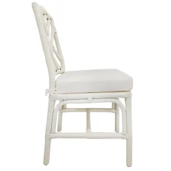 * Set Of 2 Grace Mitchell Dana White Rattan Dining Chair Gift Selection< Dining Chairs & Benches