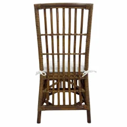 * Set Of 2 Honeybloom Cade Brown Rattan Box Chair Outlet< Dining Chairs & Benches