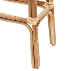 * Set Of 2 Indah Rattan Backless Barstool, Honey Bargain Sale< Barstools