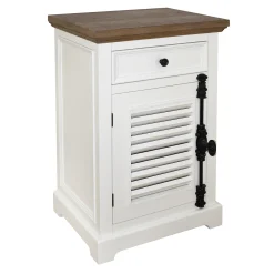 * Sharon White Accent Cabinet Clearance< Cabinets & Chests