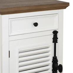 * Sharon White Accent Cabinet Clearance< Cabinets & Chests