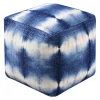 * Shyloh Shibori Pouf Blue Discount< Ottomans & Poufs