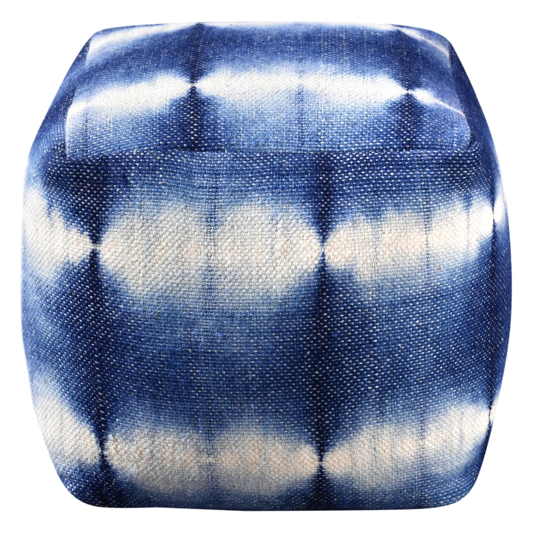 * Shyloh Shibori Pouf Blue Discount< Ottomans & Poufs
