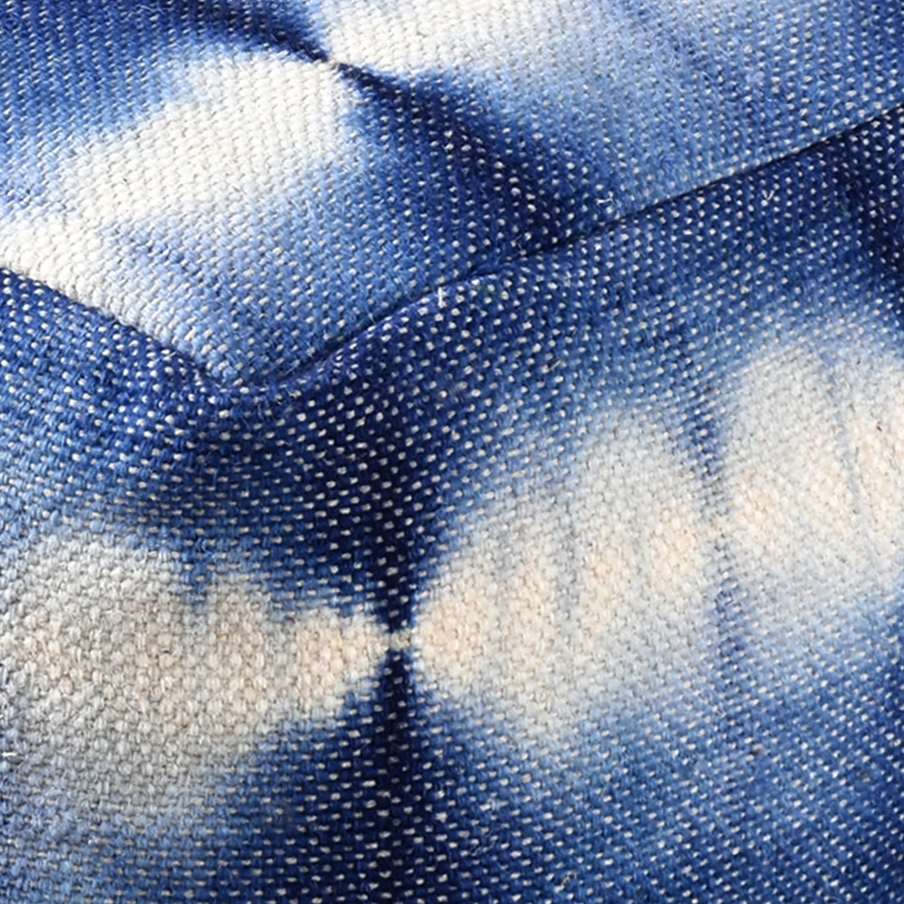 * Shyloh Shibori Pouf Blue Discount< Ottomans & Poufs