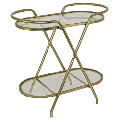 * Sinclair Gold Metal Bar Cart Clearance< Baker'S Racks & Bar Carts