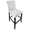 * Tatum Ivory Tall Tufted Back Barstool Good Quality< Barstools