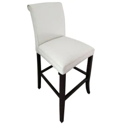 * Tatum Ivory Tall Tufted Back Barstool Good Quality< Barstools