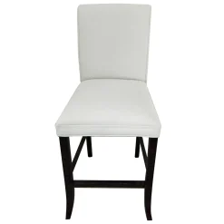 * Tatum Ivory Tall Tufted Back Barstool Good Quality< Barstools