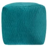 * Teal Ripple Pouf Bargain Sale< Ottomans & Poufs